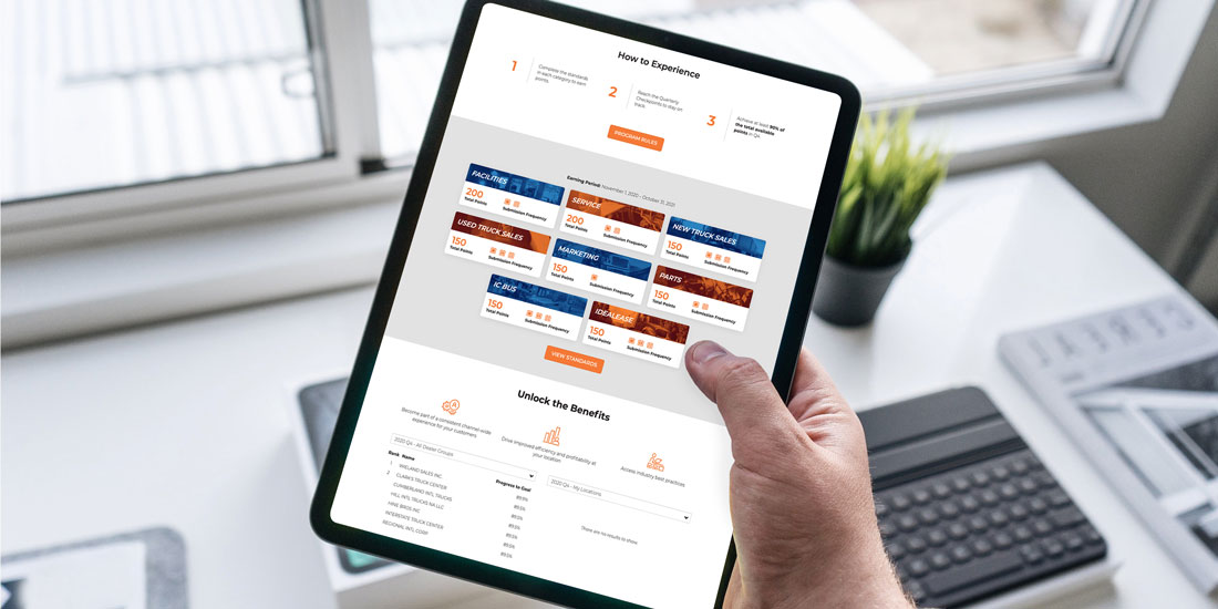 standards program participant viewing platform on ipad